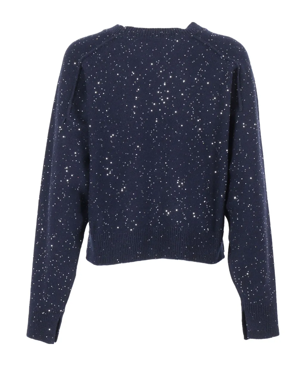 Sequined Long-Sleeved Sweater