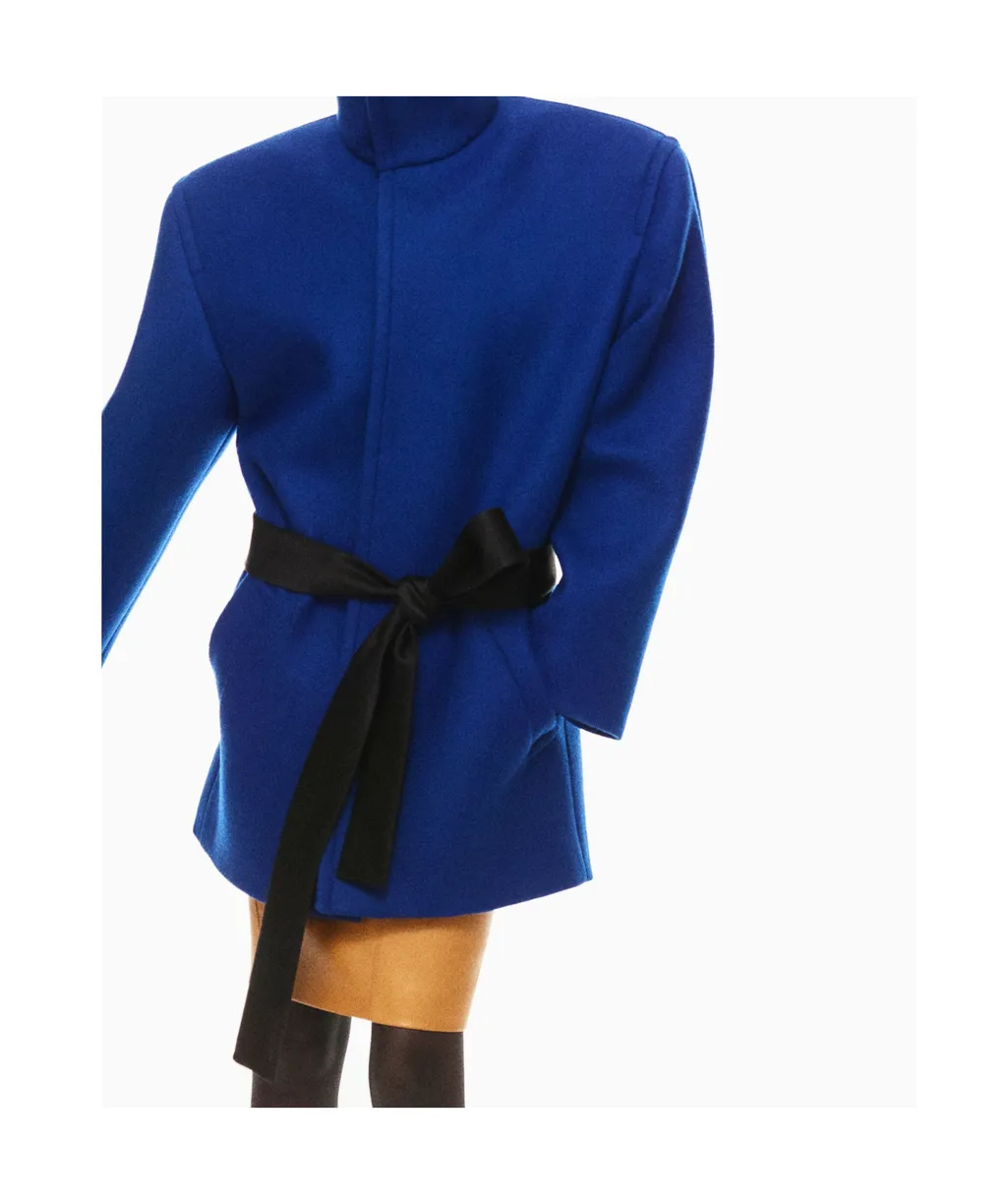 Saint Laurent Boxy Belted Coat