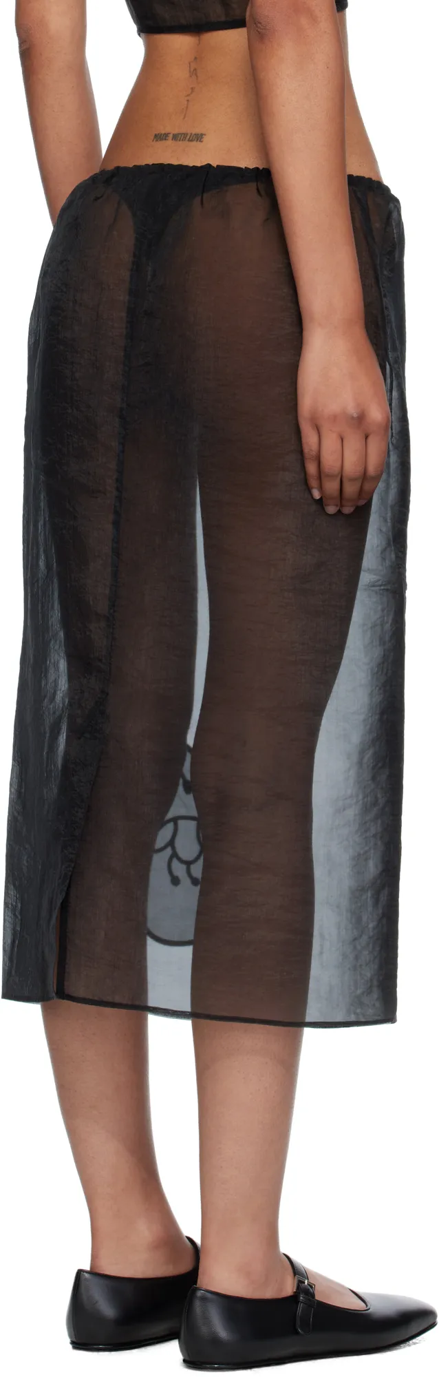 Elastic Drawstring Skirt