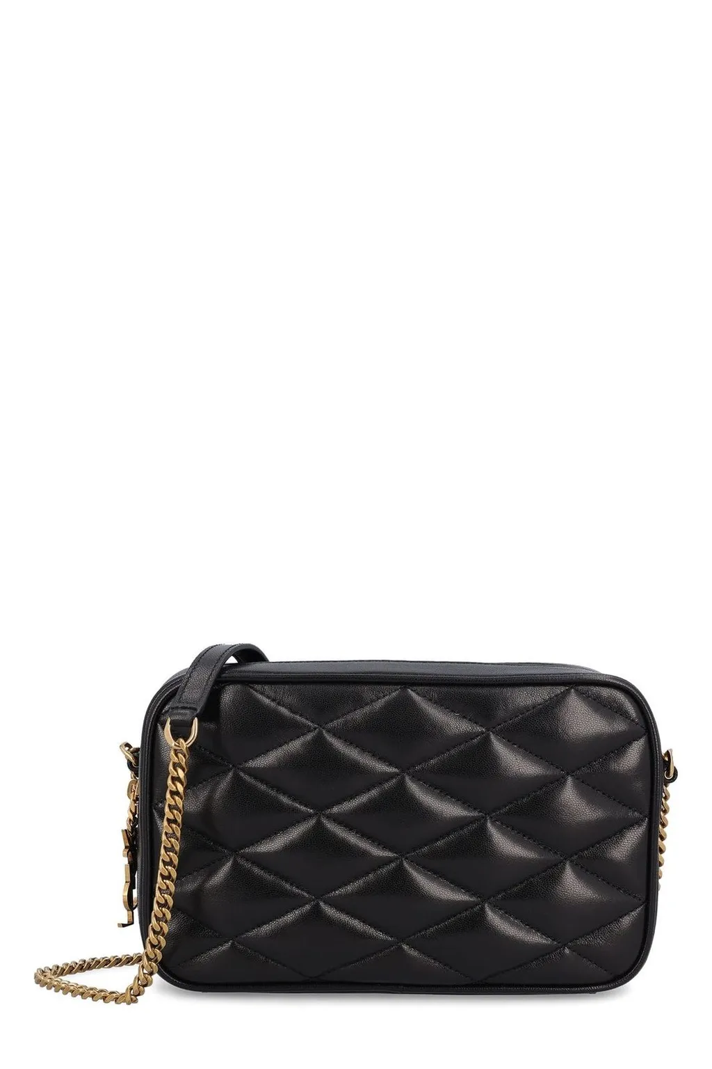 Logo Plaque Zip-Up Shoulder Bag