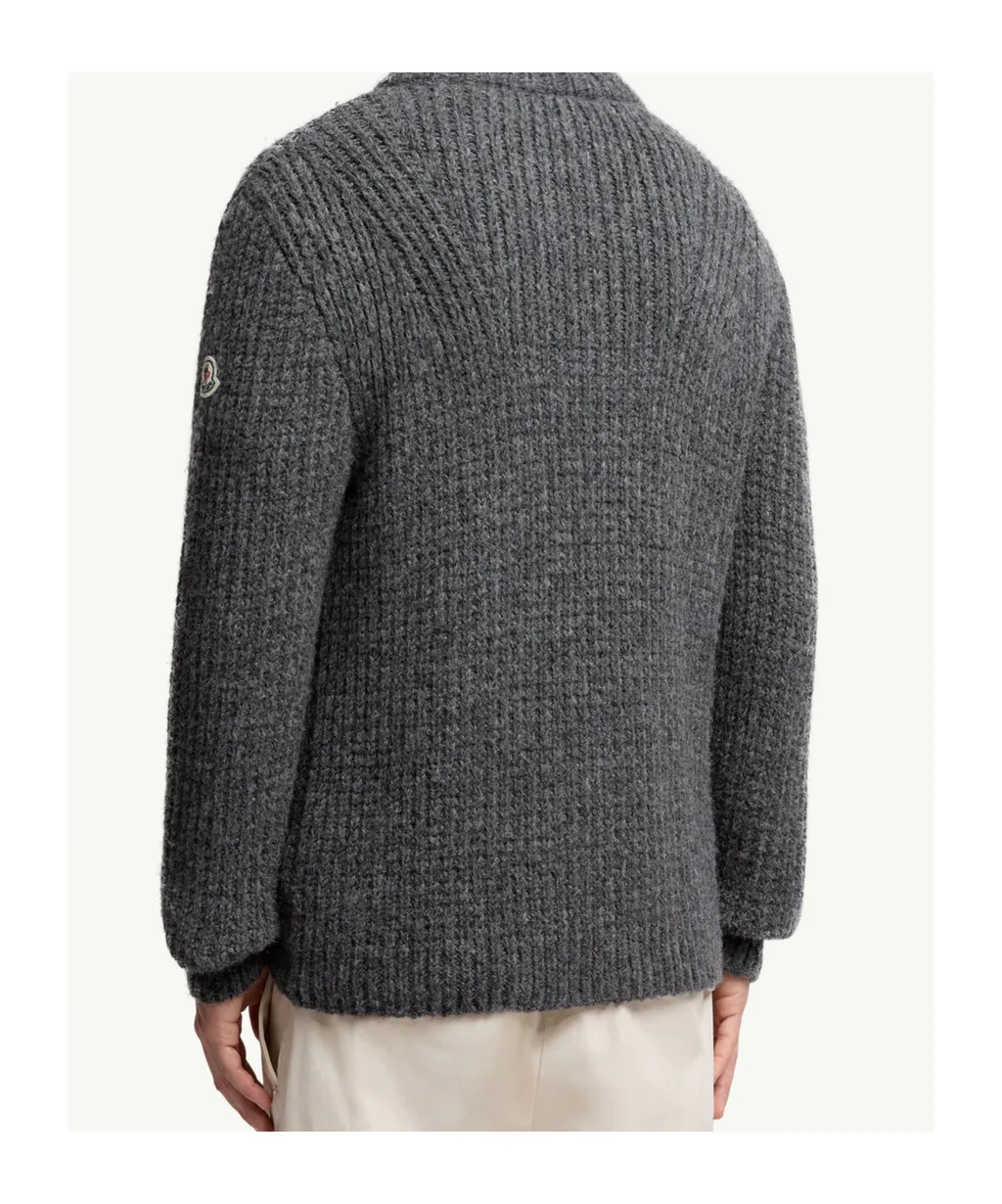 Alpaca & Wool Zip-Up Cardigan