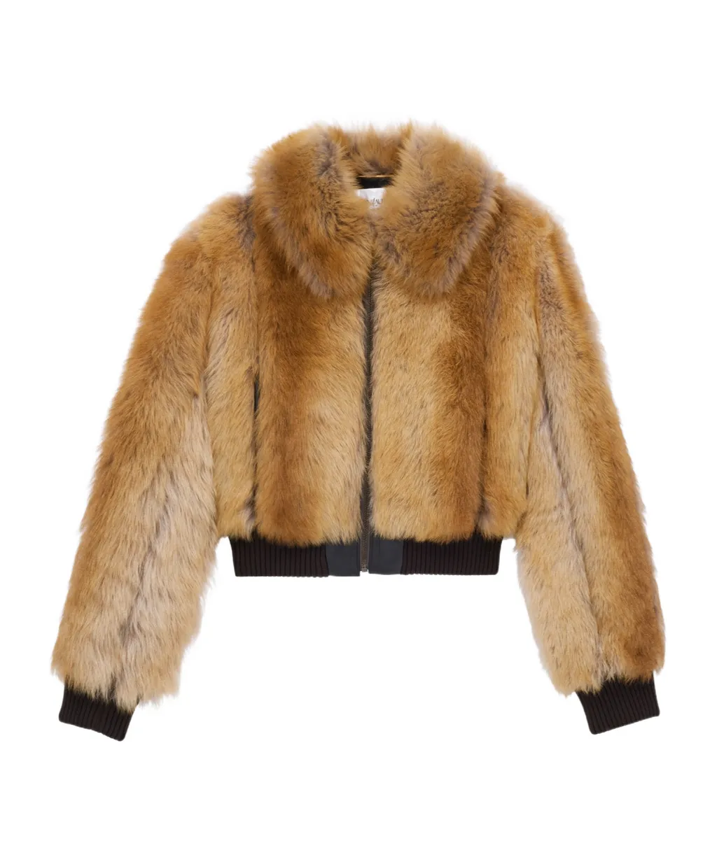 Zip-Front Shearling Jacket