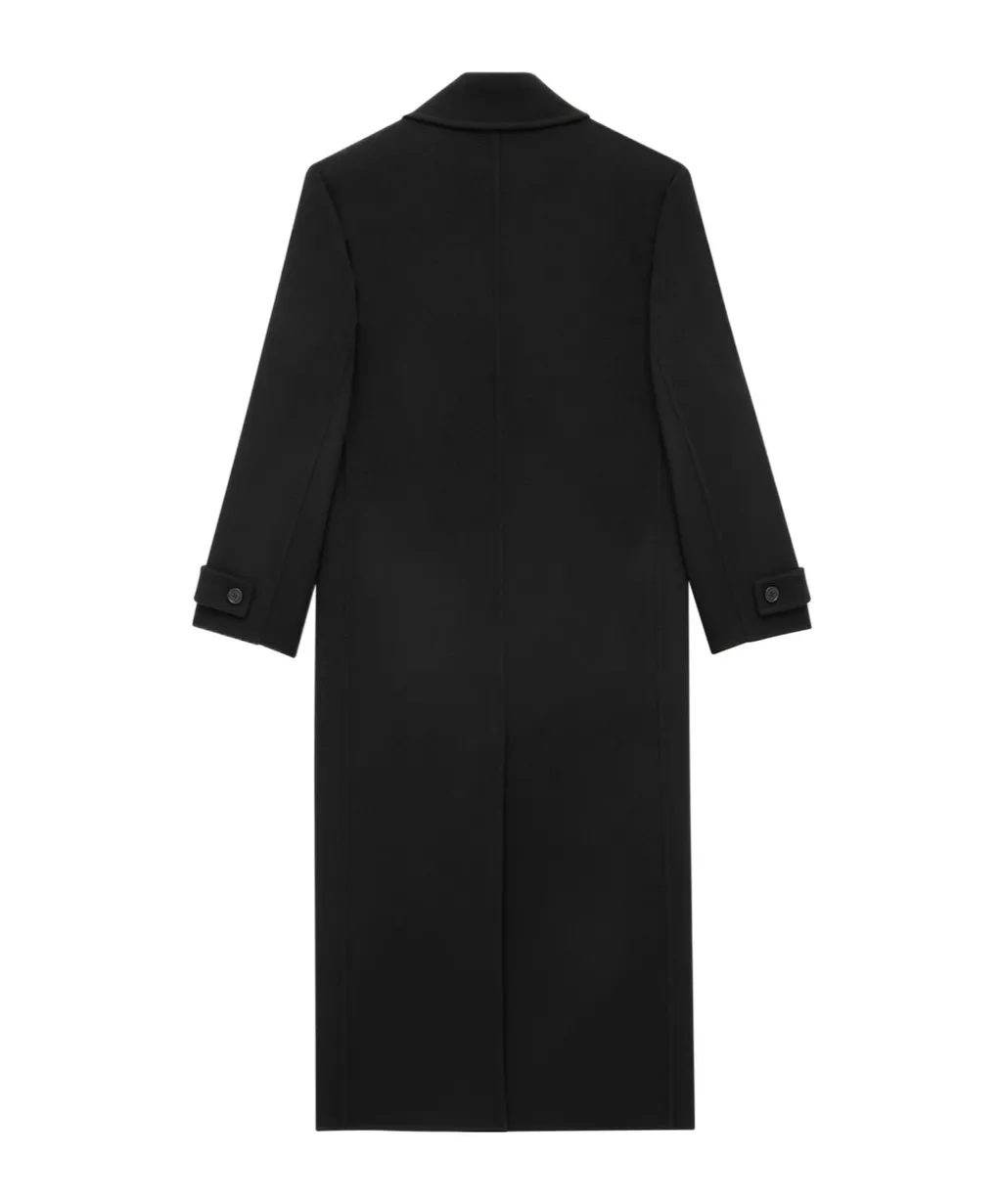 Saint Laurent Double-Breasted Long Coat