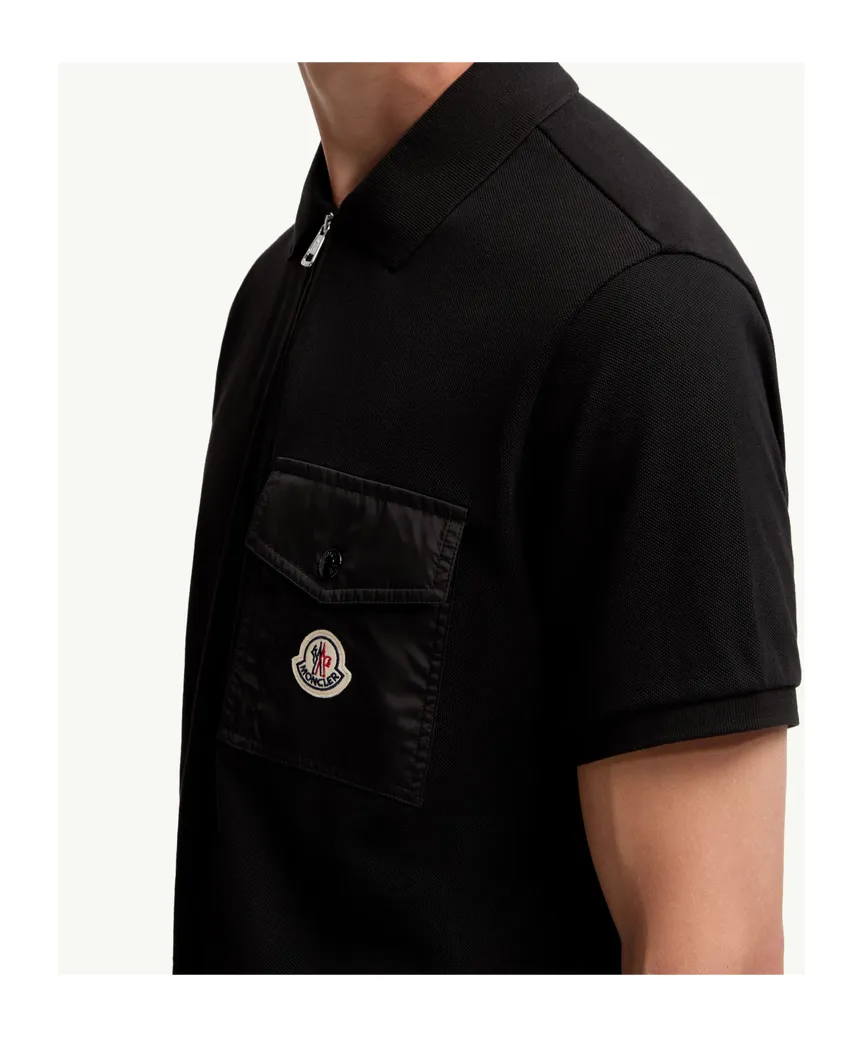 Cotton Piquet Polo Shirt With Pocket