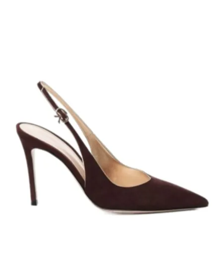 Slingback High-Heeled Sandals