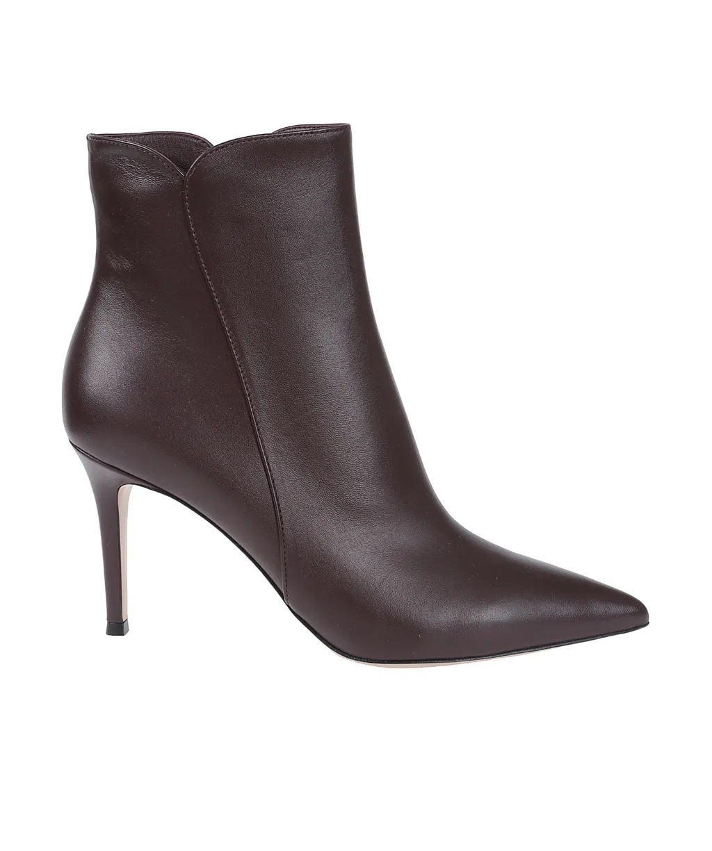 85 Ankle Boot In Brown Nappa Leather Levy