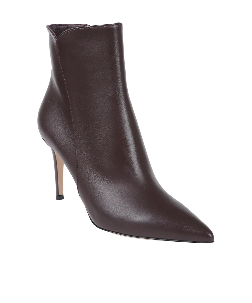 85 Ankle Boot In Brown Nappa Leather Levy
