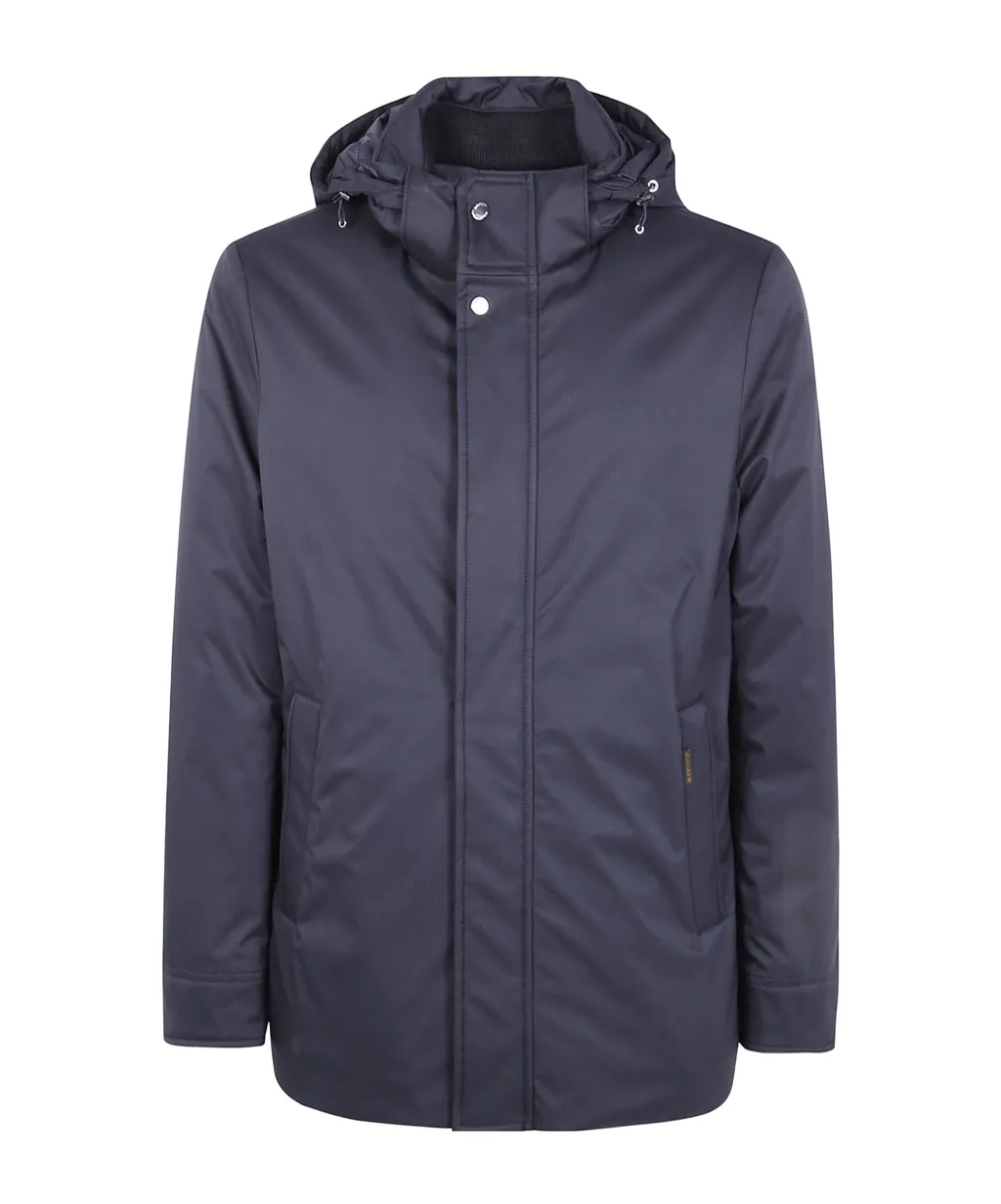 Hooded Zip-Fastening Jacket