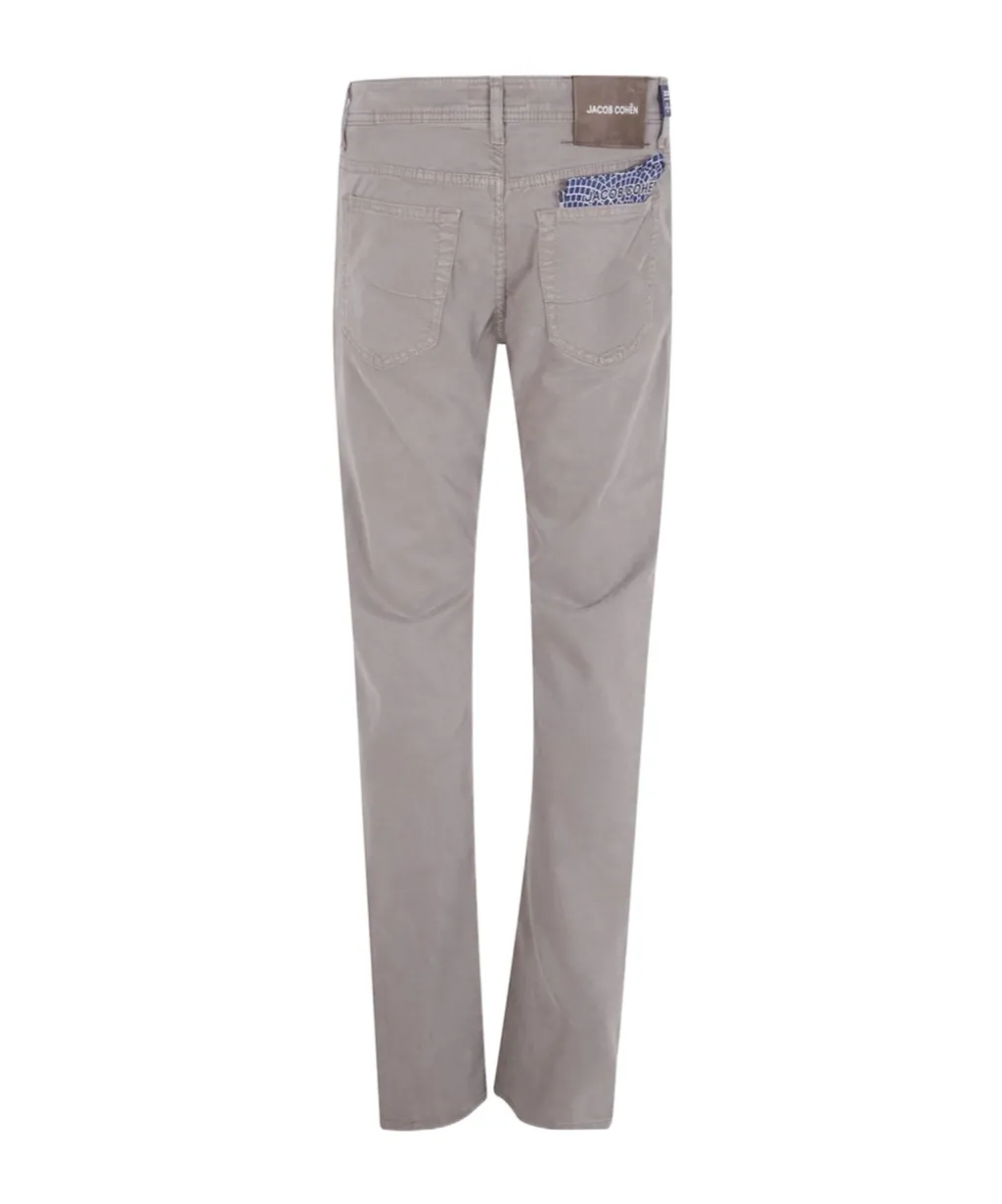 Embroidered-Pocket Trousers