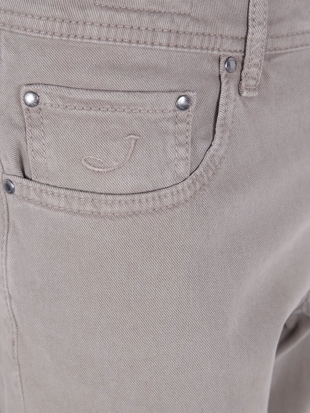 Embroidered-Pocket Trousers