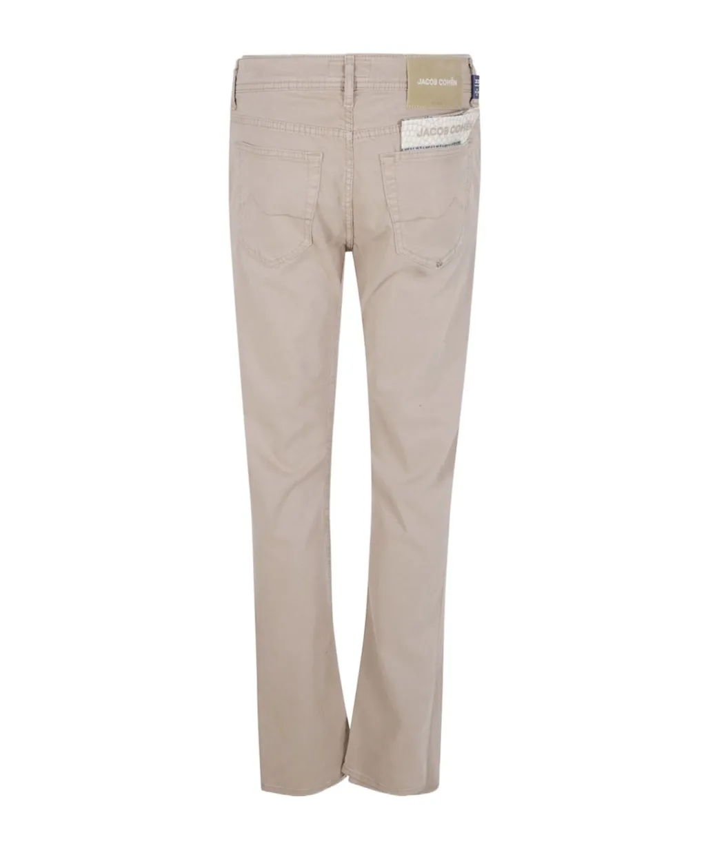 Embroidered-Pocket Trousers