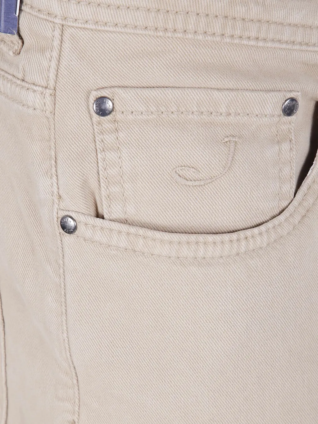 Embroidered-Pocket Trousers