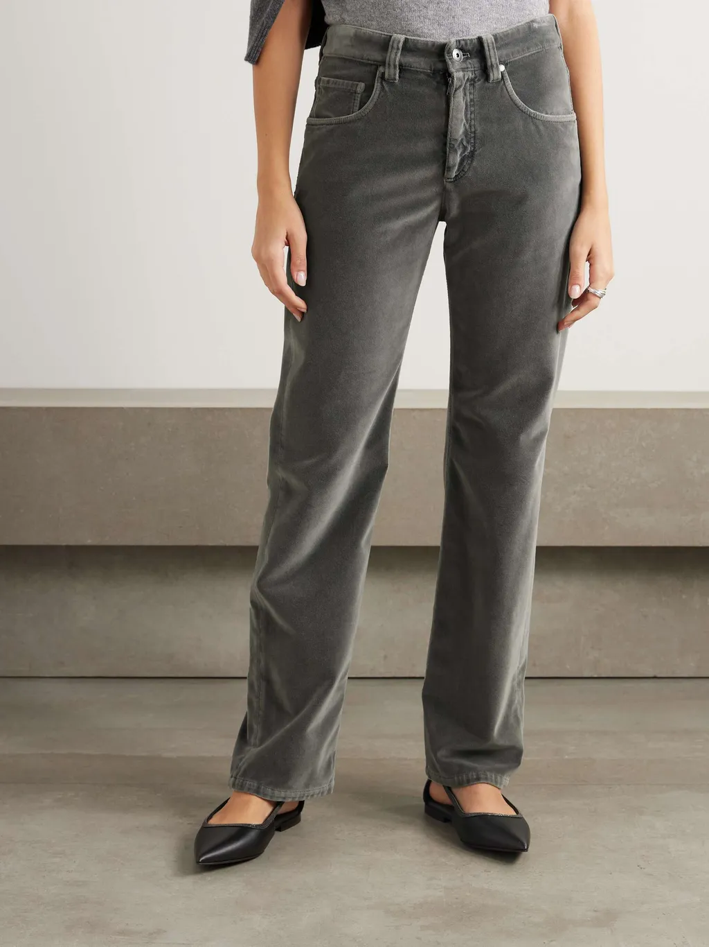 Belt-Loop Casual Pants