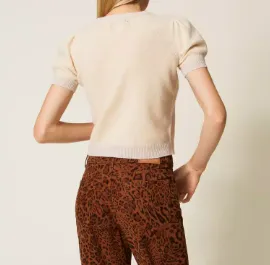 Puff-Sleeve Wool Sweater