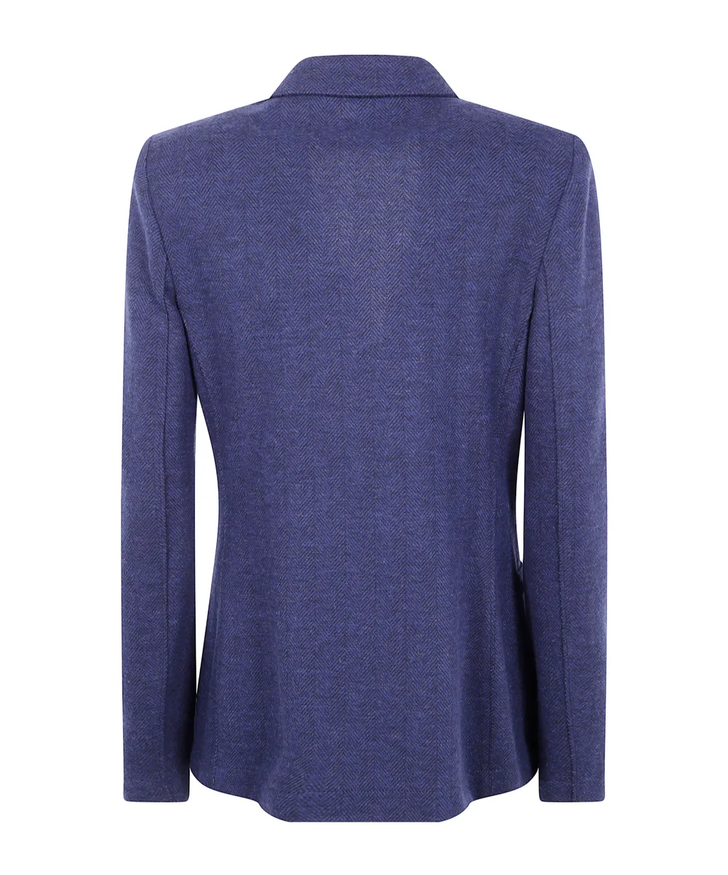 Herringbone Double-Breasted Jacket