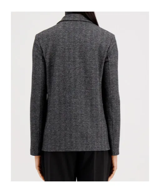 Herringbone-Pattern Wool Jacket