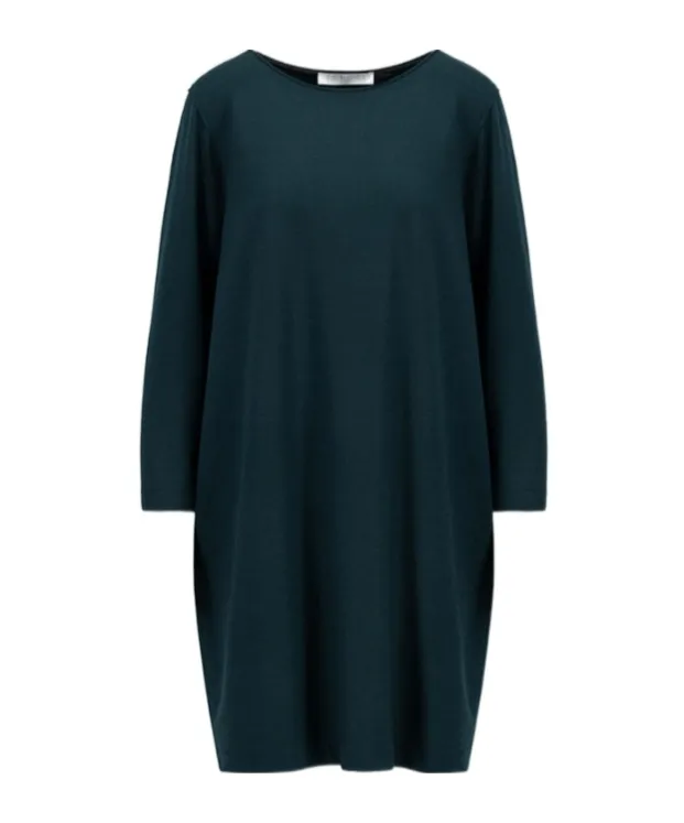 Long-Sleeved Wool Day Dress