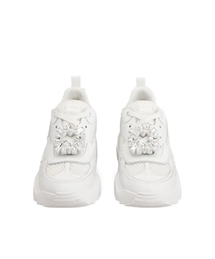 Viv' On The Run Sneakers In Leather And Fabric
