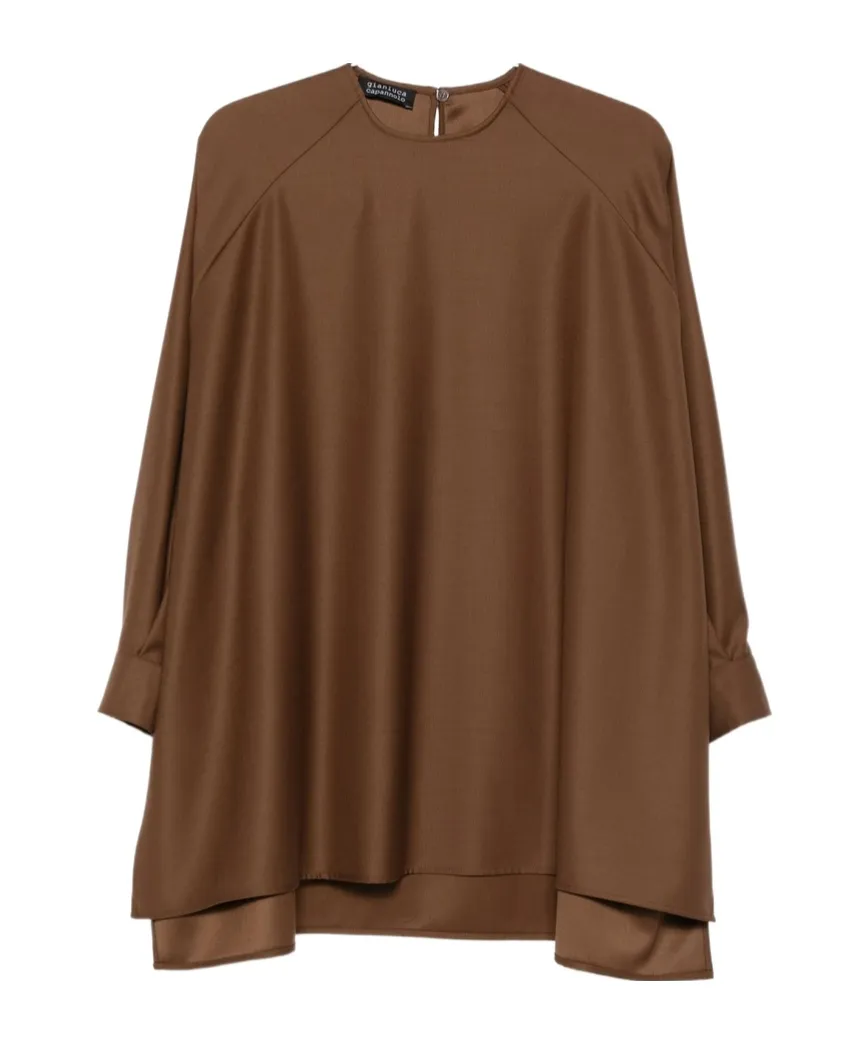 Layered Round-Neck Mini Dress