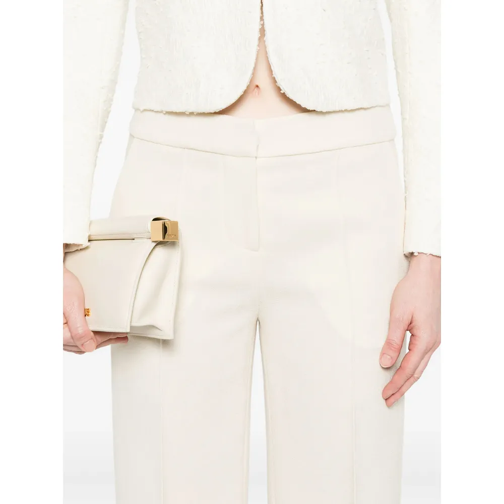 Wool Straight-Leg Trousers