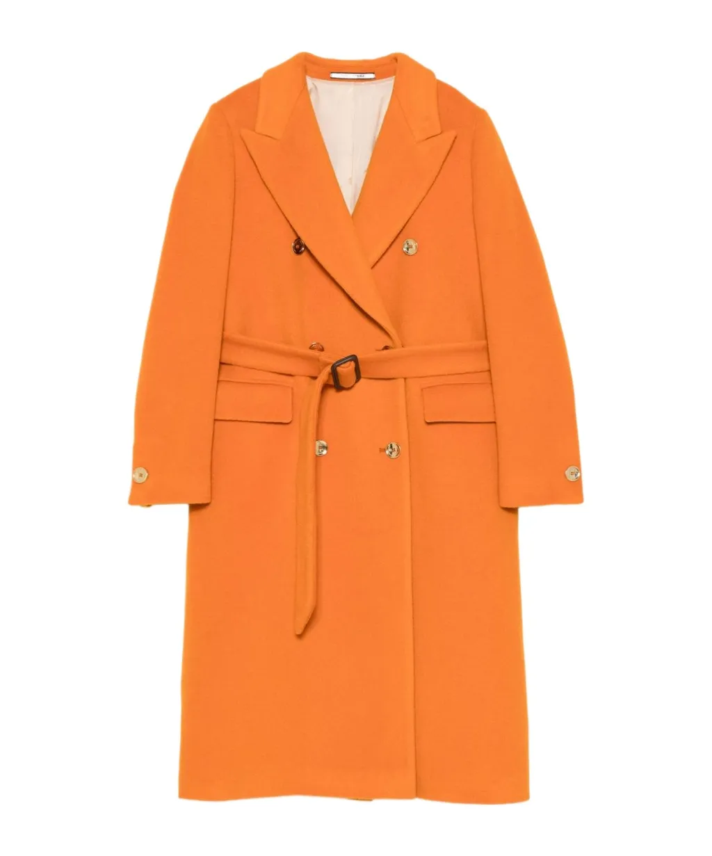 Belted Double-Breasted Coat