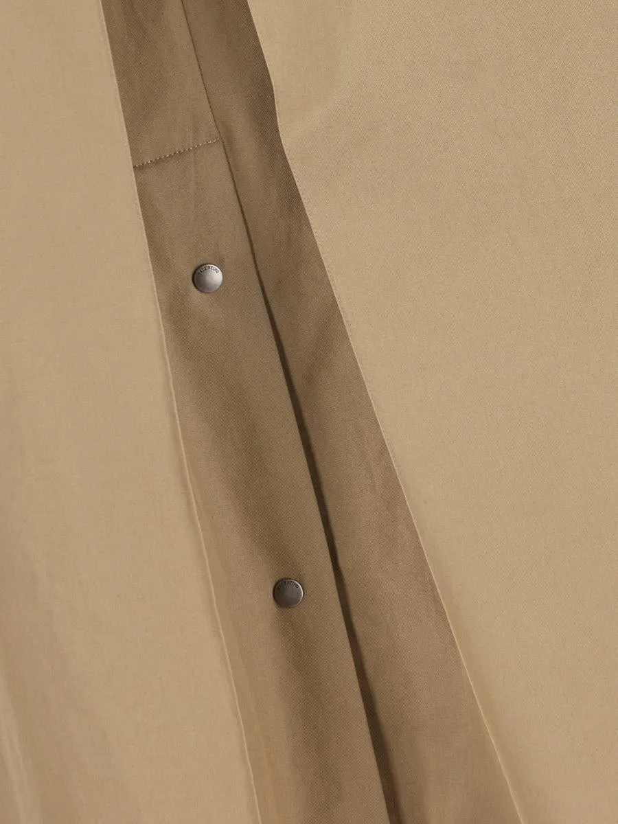 Hooded Logo-Plaque Coat