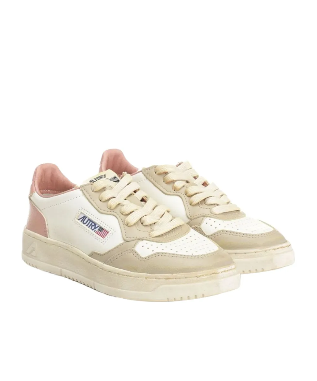Action Leather Panelled Sneakers