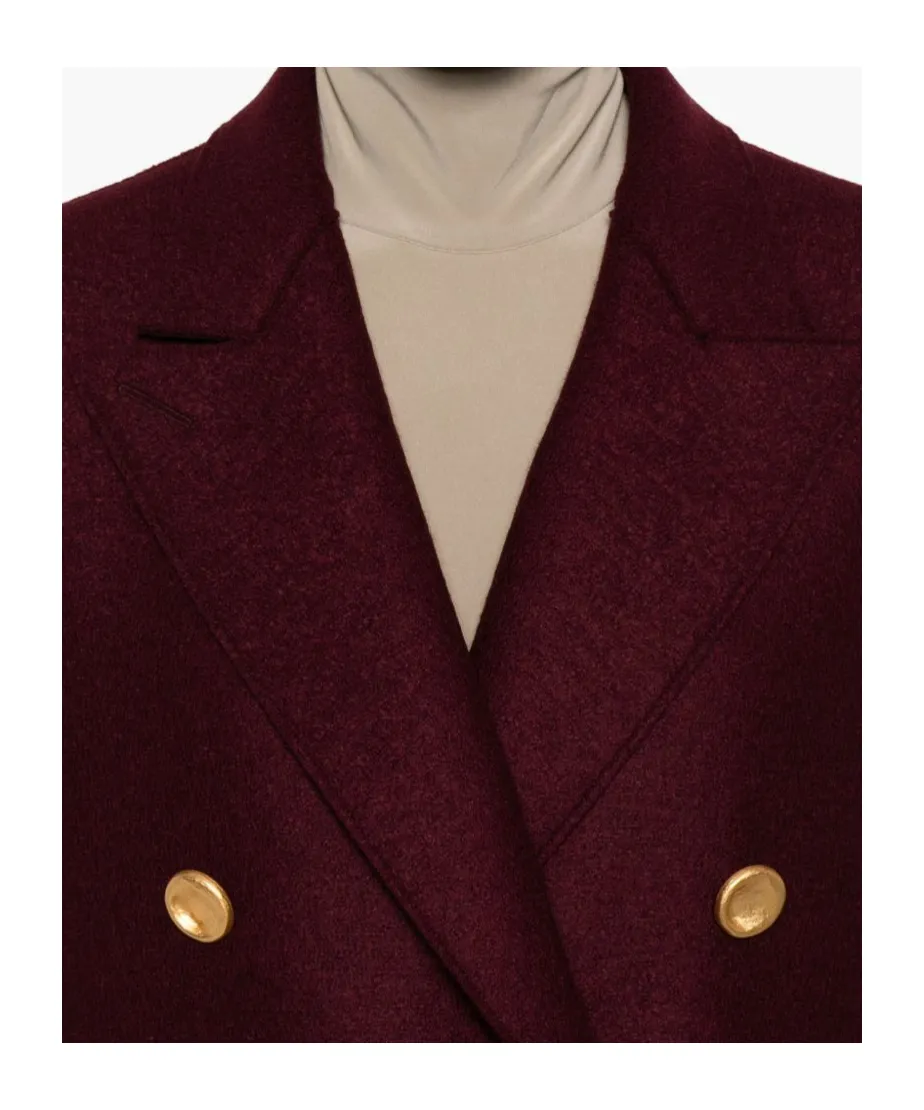 Double-Breasted Gold-Button Coat