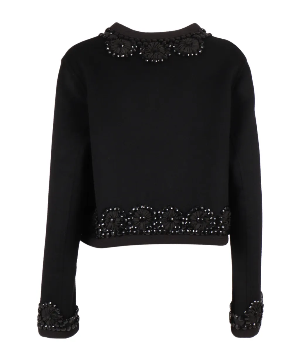 P.A.R.O.S.H. Bead-Embellished Cropped Jacket