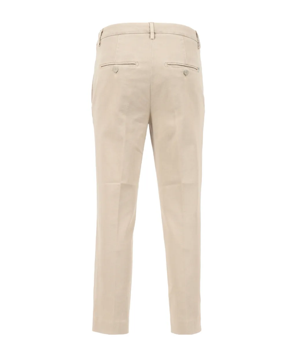 Button-Front Straight Trousers