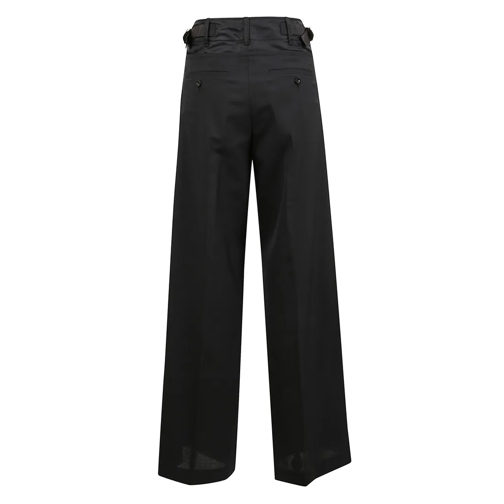 Sacai Panelled Pleated Trousers
