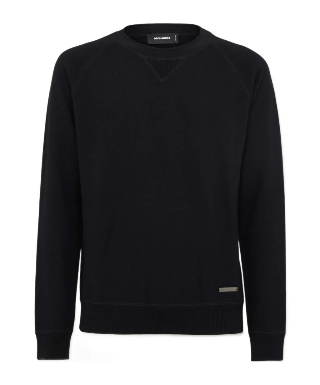 Dsquared2 Logo Plaque Knitted Jumper