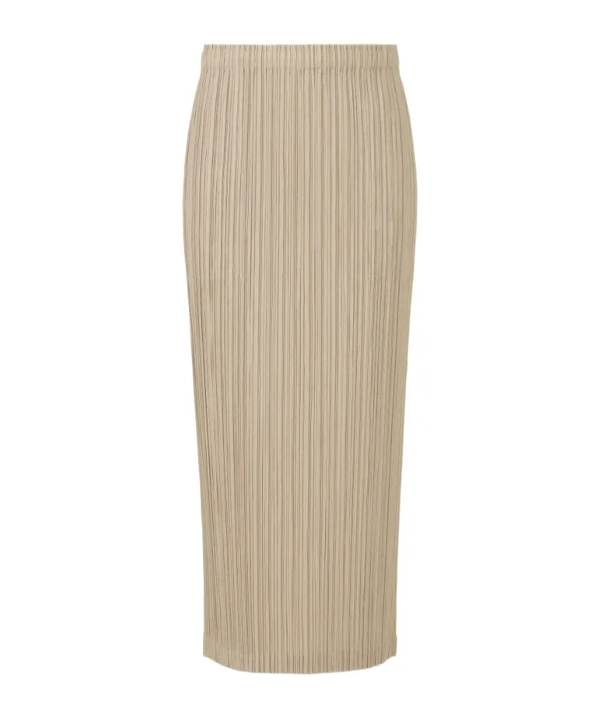 Pleated Straight Skirt