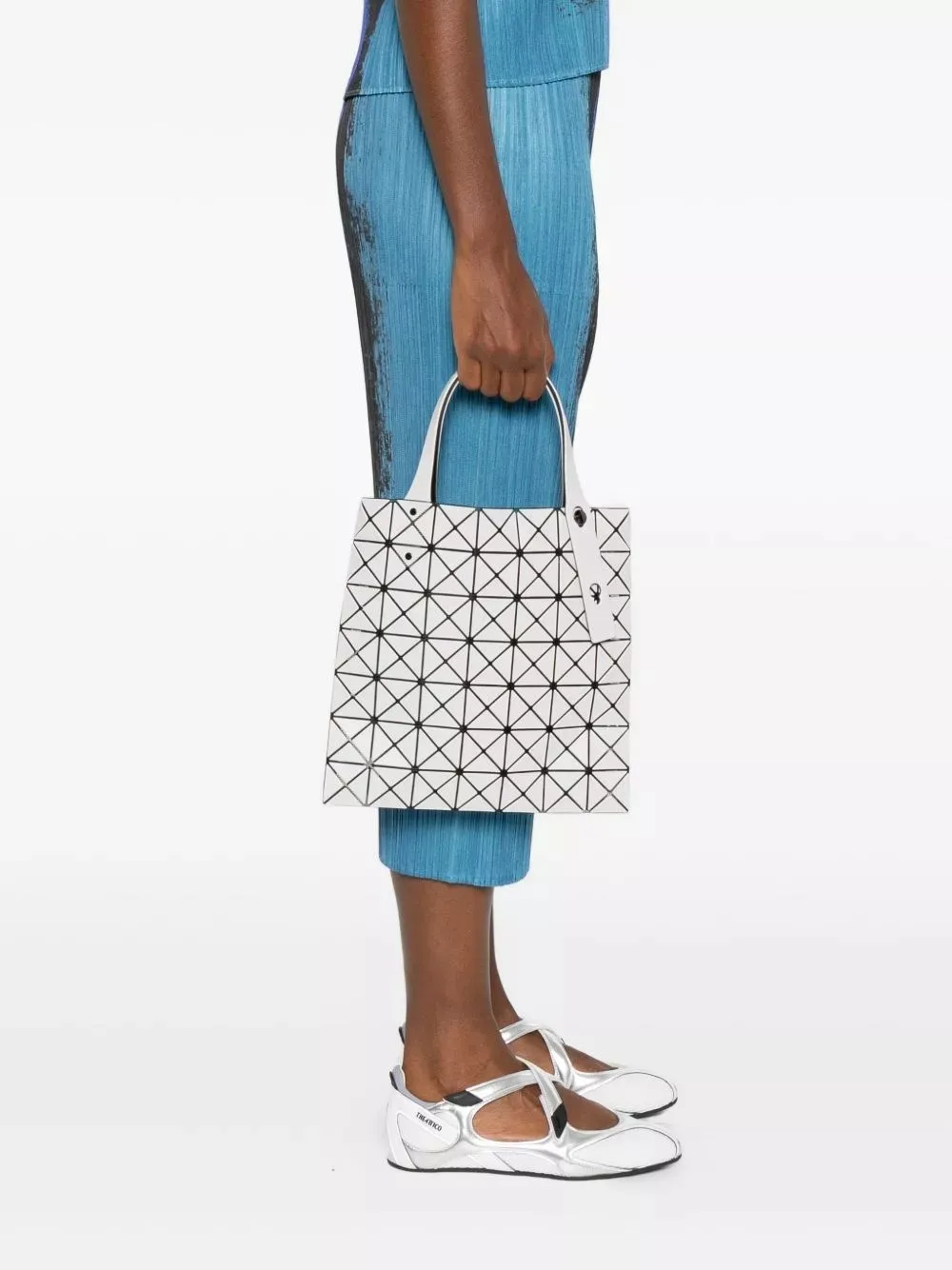 Bao Bao Issey Miyake Prism Matte Logo Detailed Tote Bag