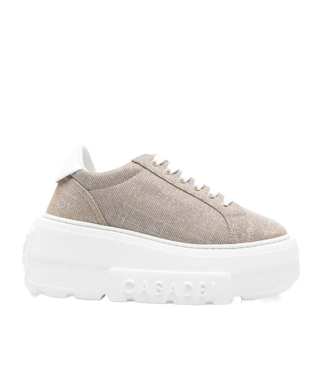 Platform Lace-Up Sneakers