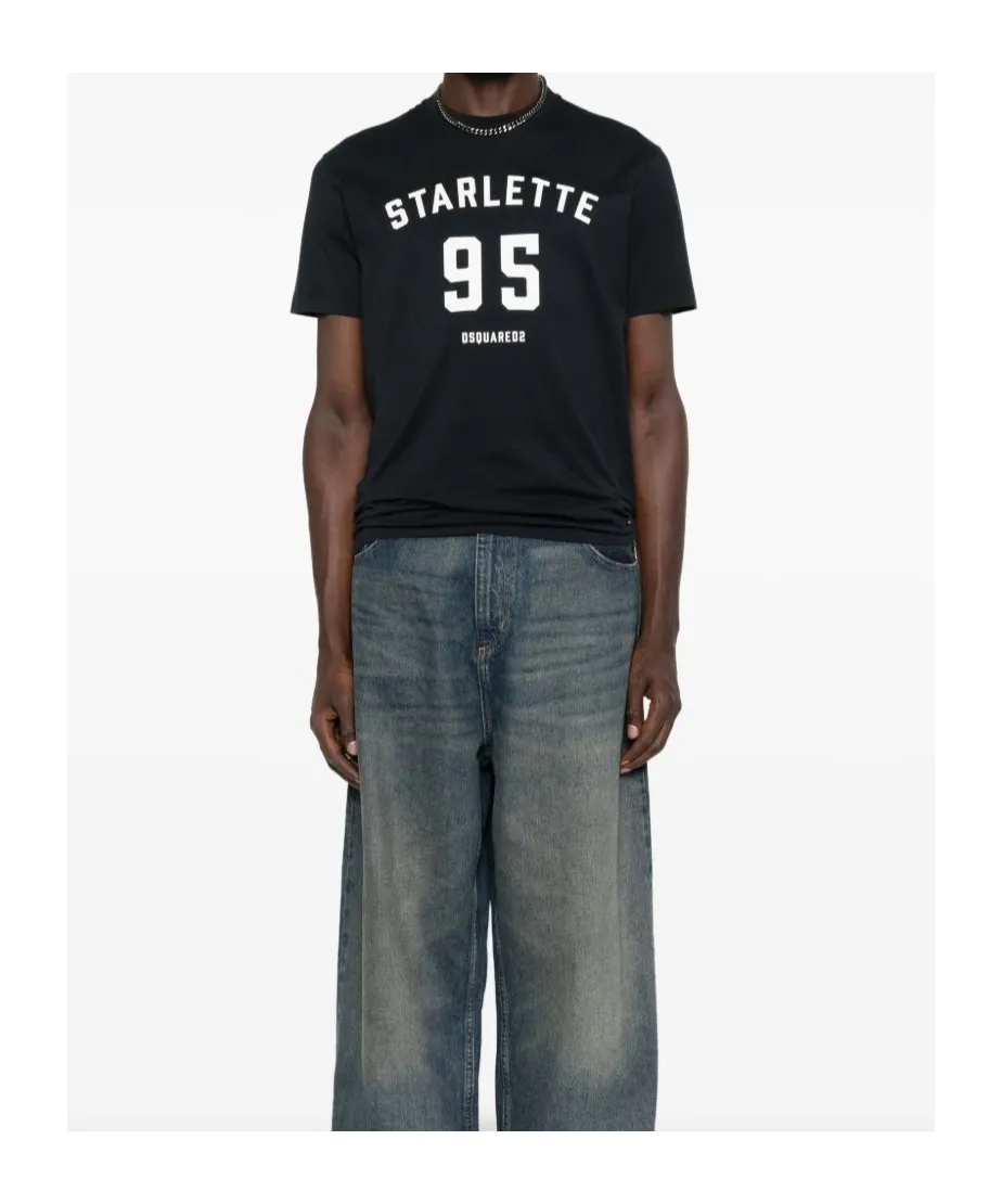 Lettering-Print T-Shirt