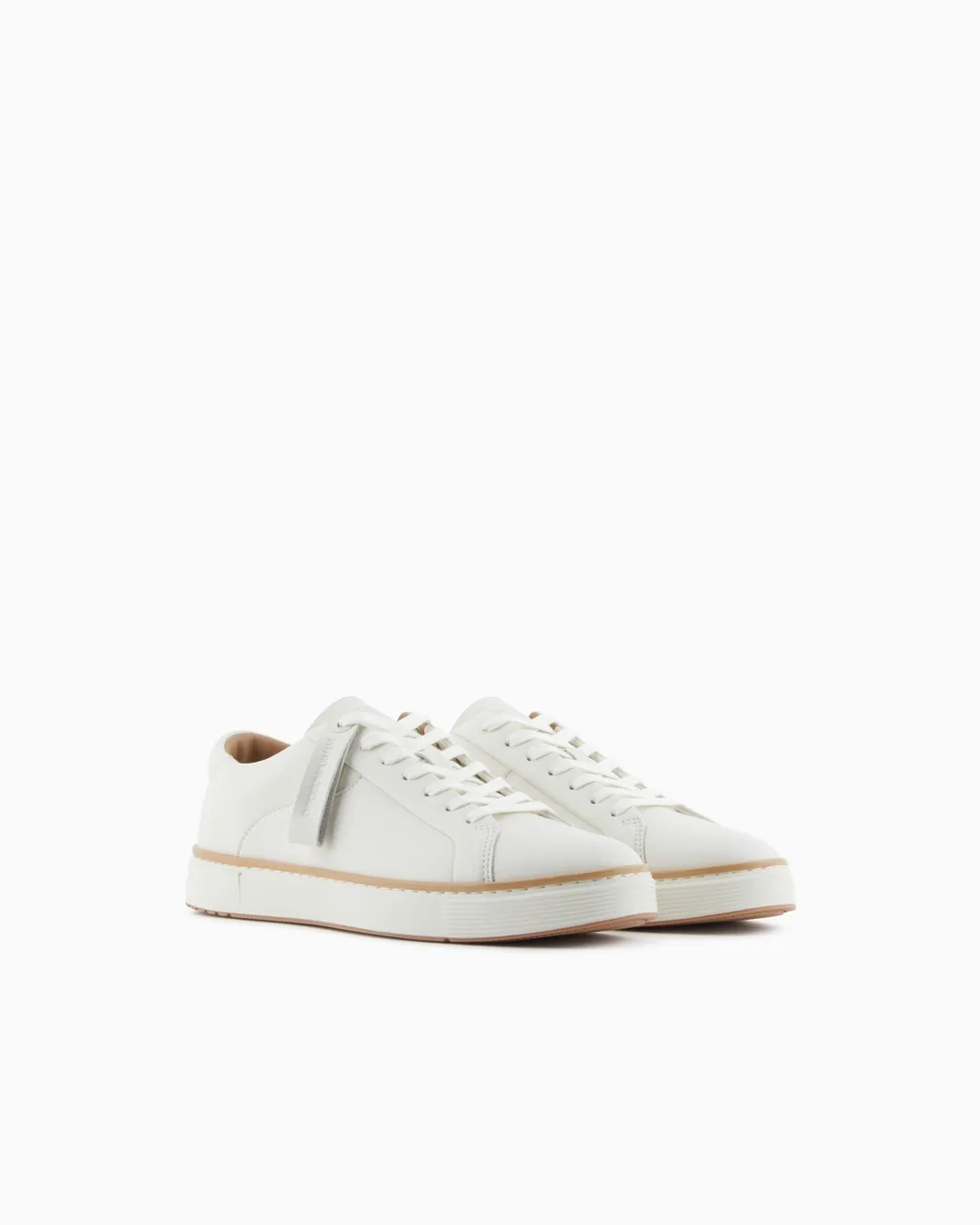 Leather Lace-Up Sneakers