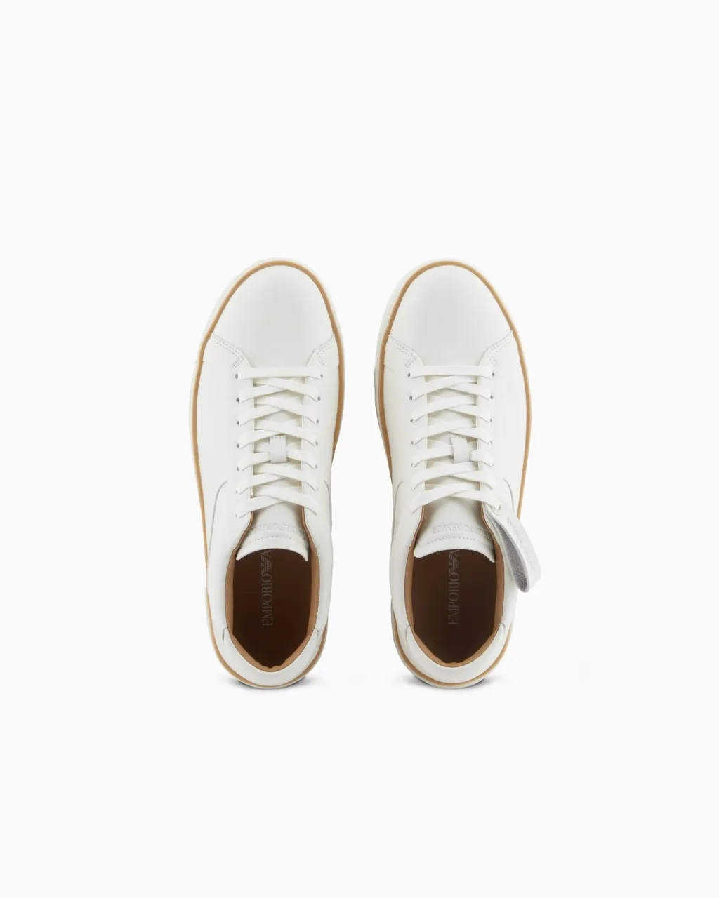 Leather Lace-Up Sneakers
