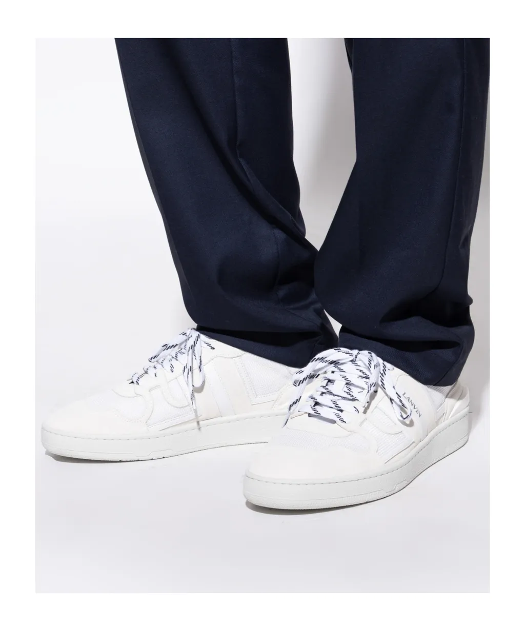 Lanvin Clay Lace-Up Sneakers