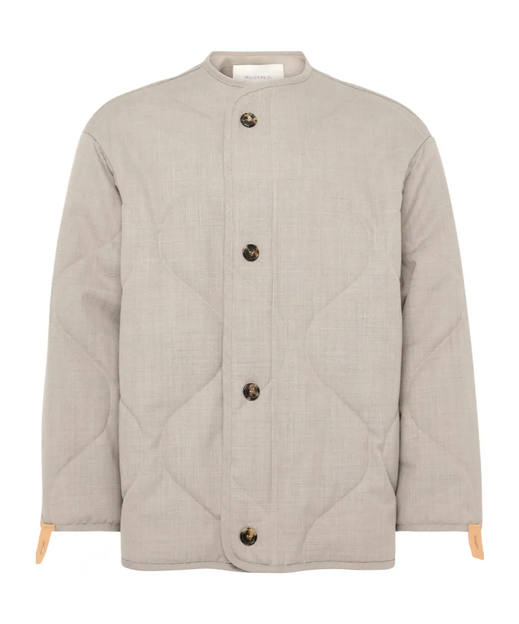 Quilted Button Coat