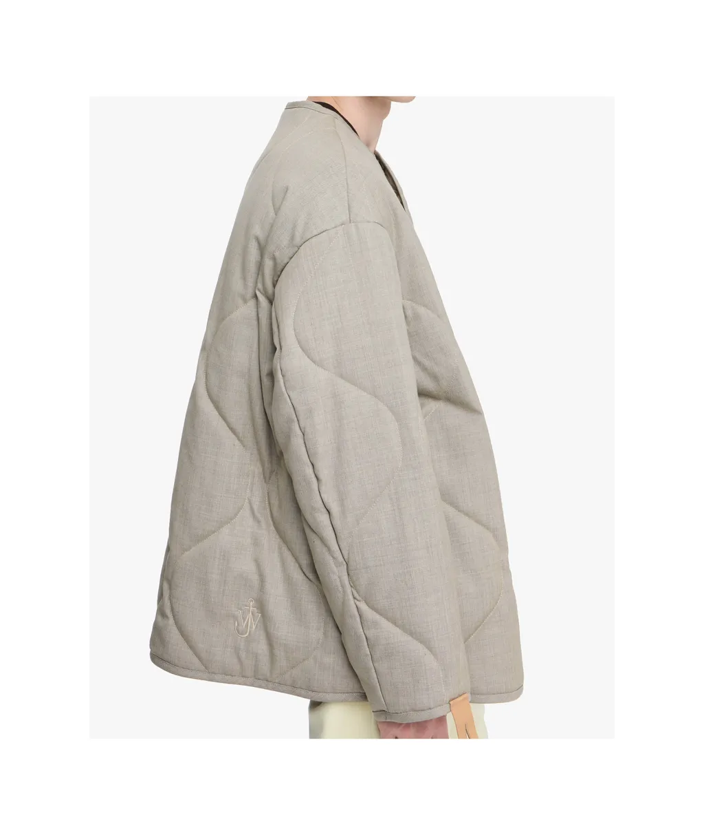 Quilted Button Coat
