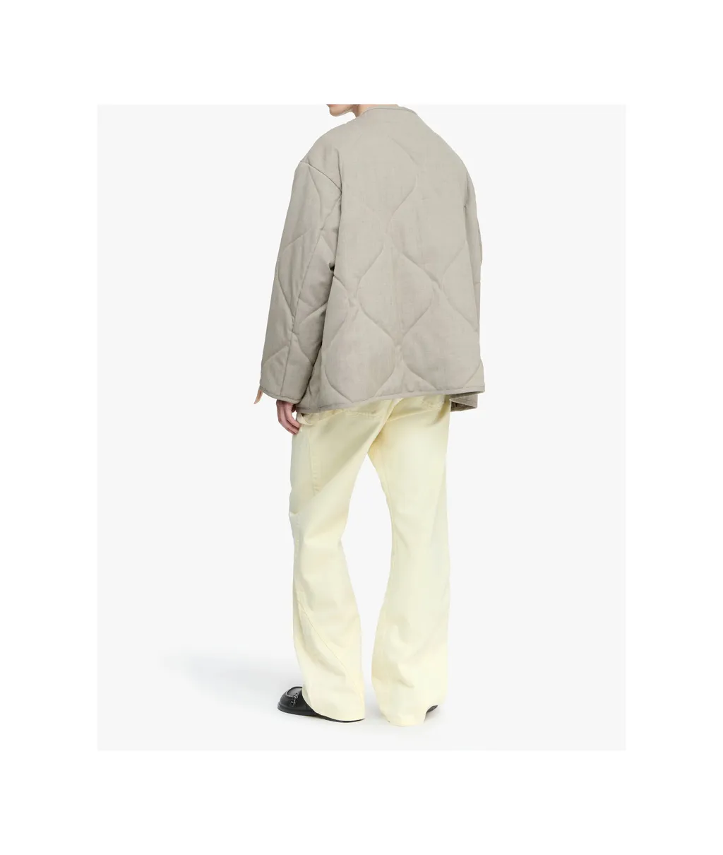 Quilted Button Coat