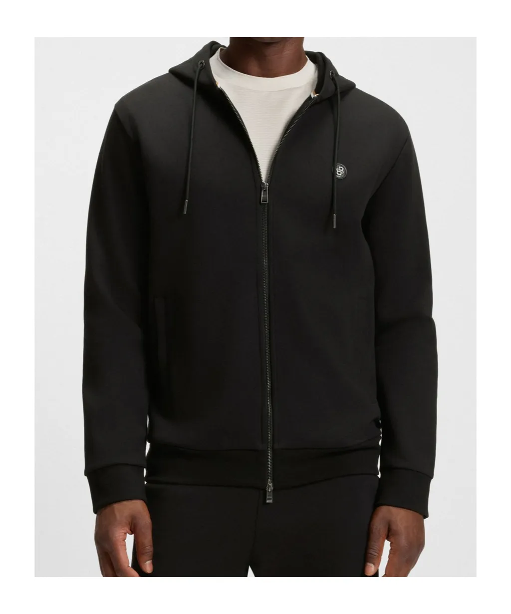 Boss Hugo Boss Logo Patch Zipped Hoodie