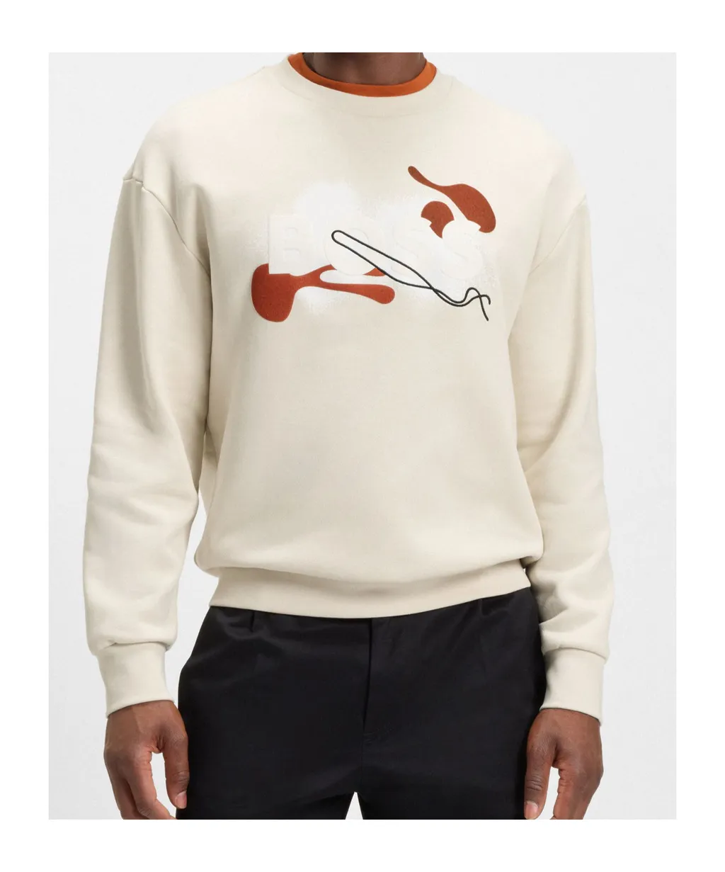 Abstract-Print Sweatshirt