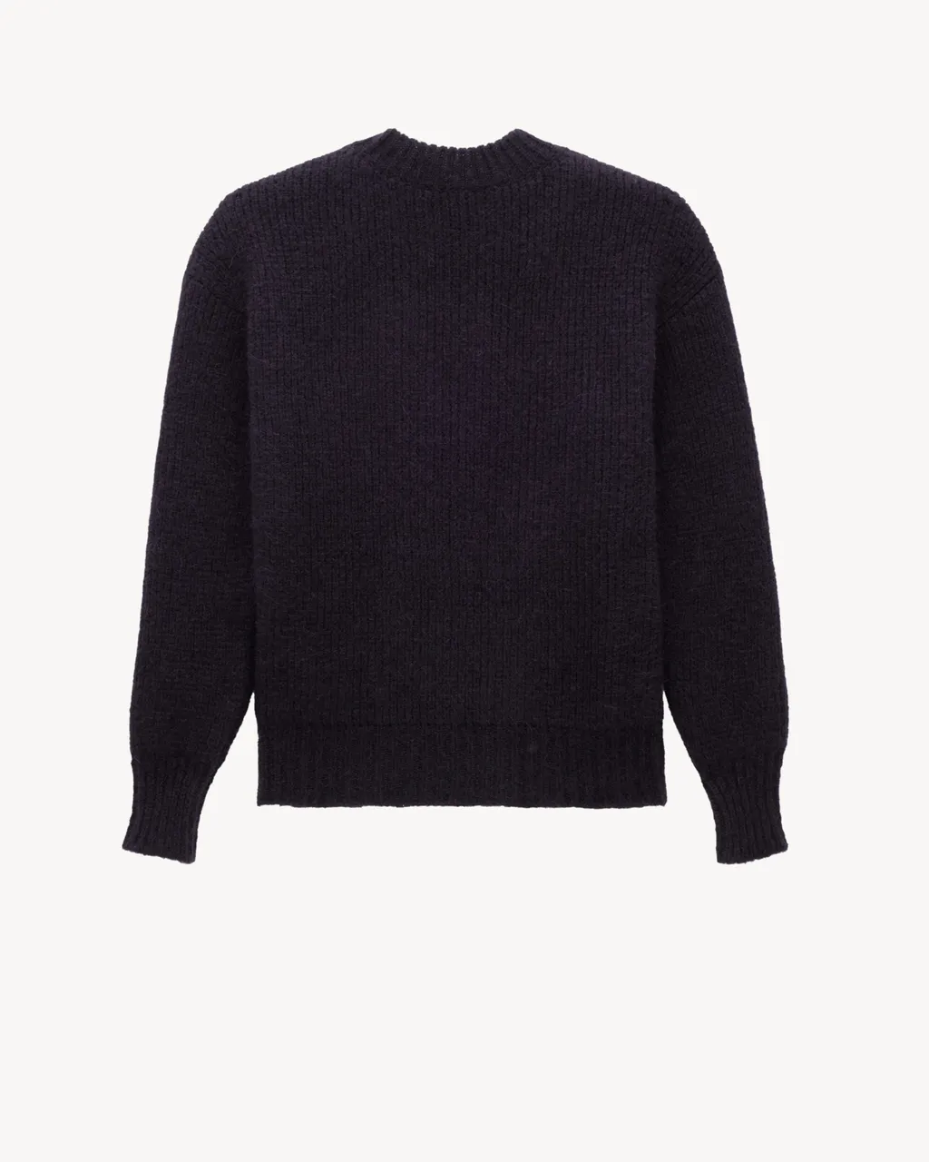 Ribbed Crew-Neck Sweater