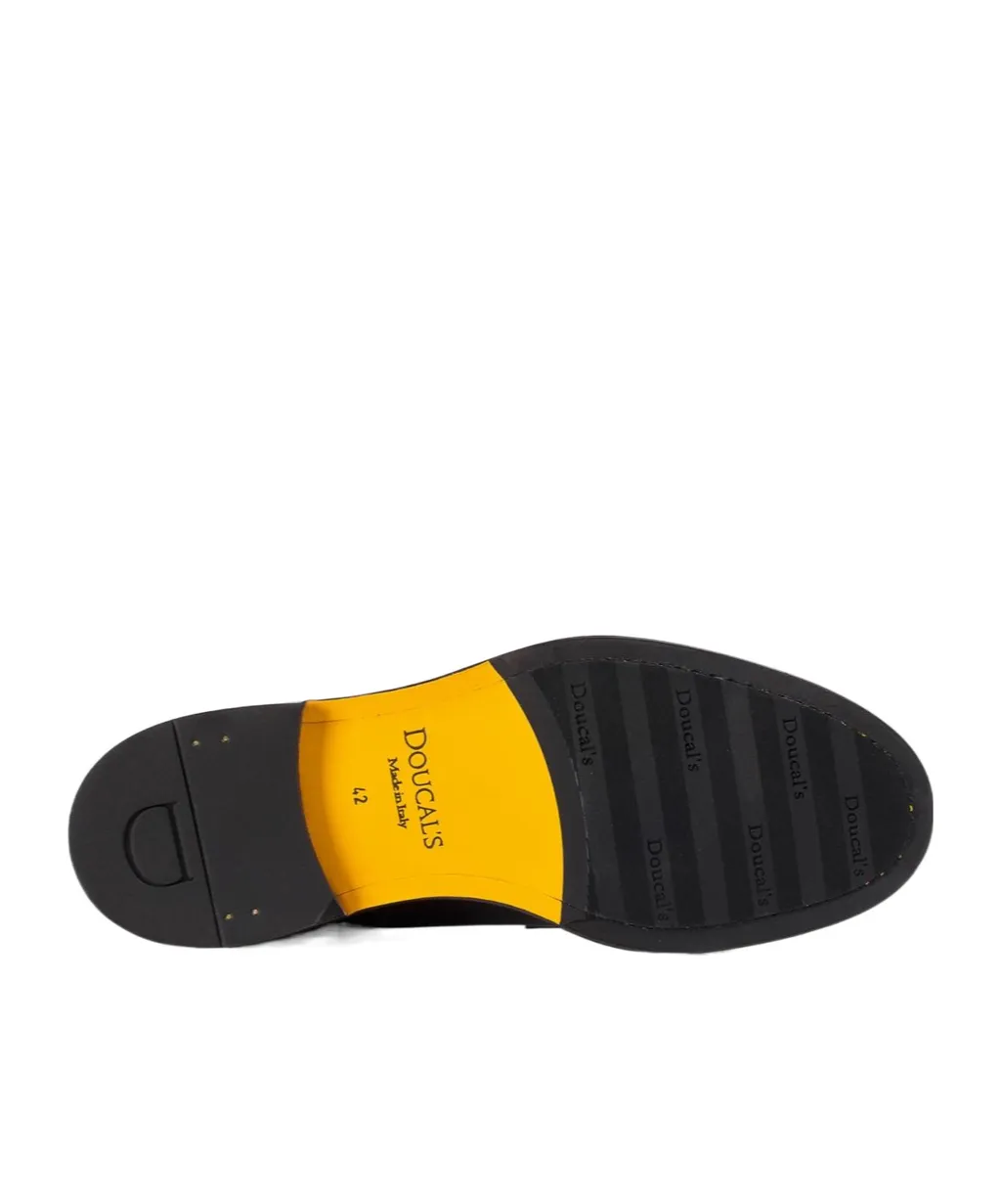 Doucal's Round-Toe Lace-Up Derby Shoes