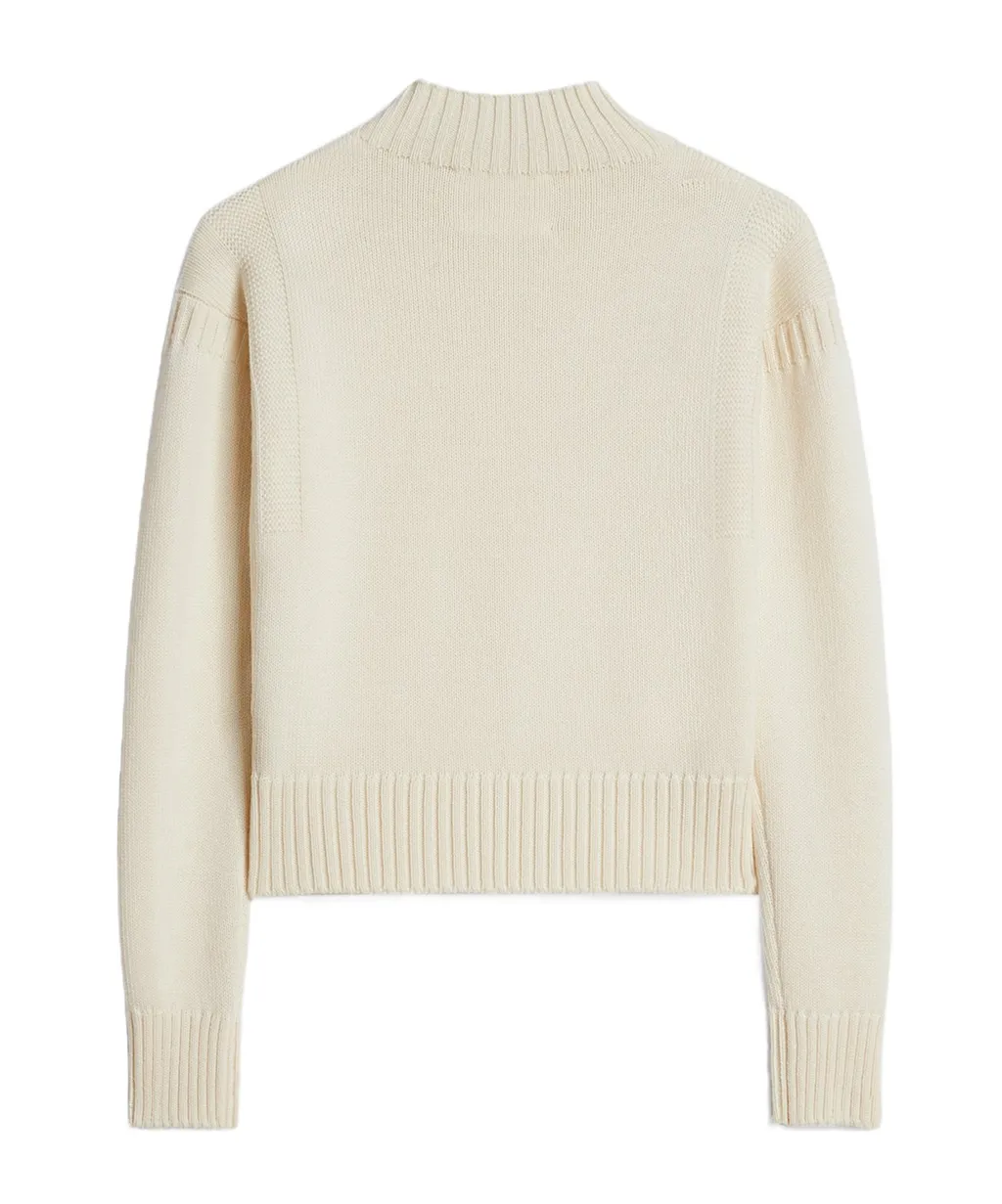 Wool Mock-Neck Sweater