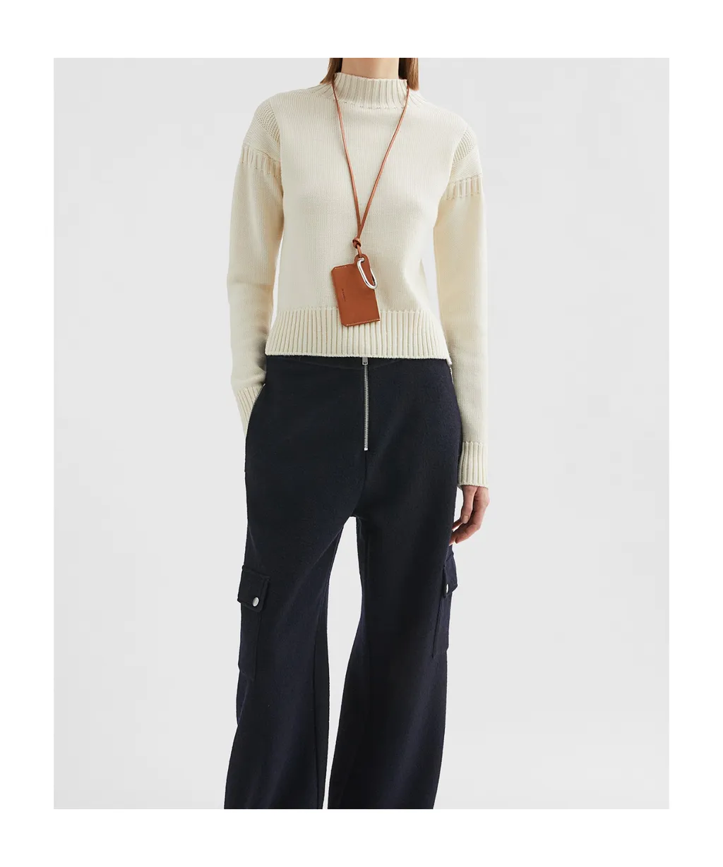 Wool Mock-Neck Sweater