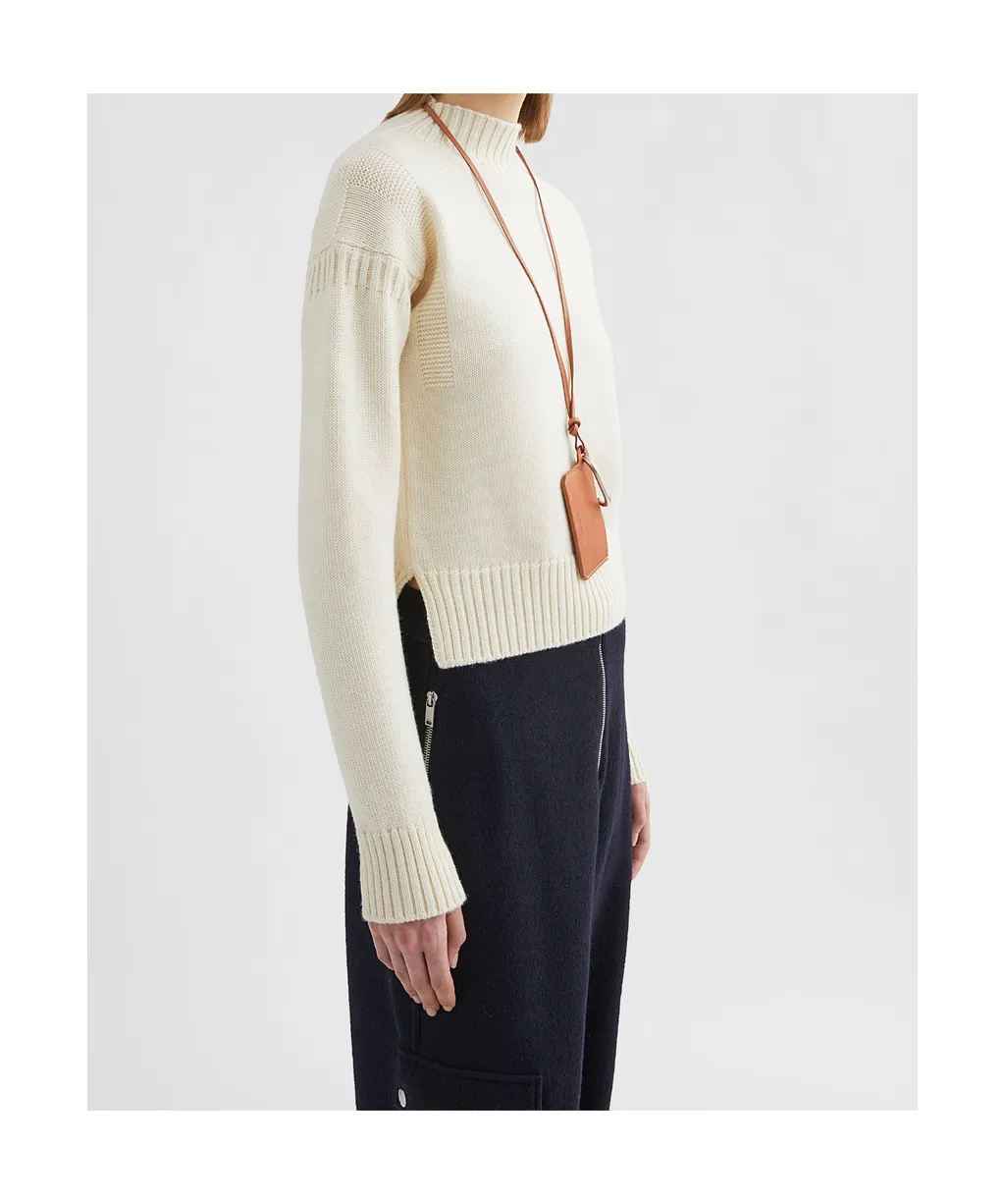 Wool Mock-Neck Sweater