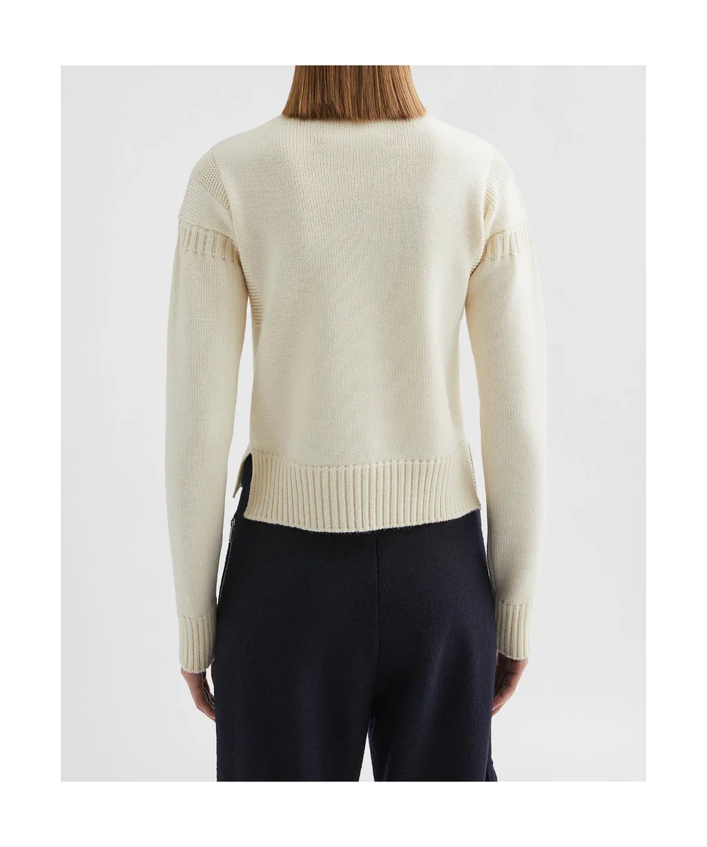Wool Mock-Neck Sweater